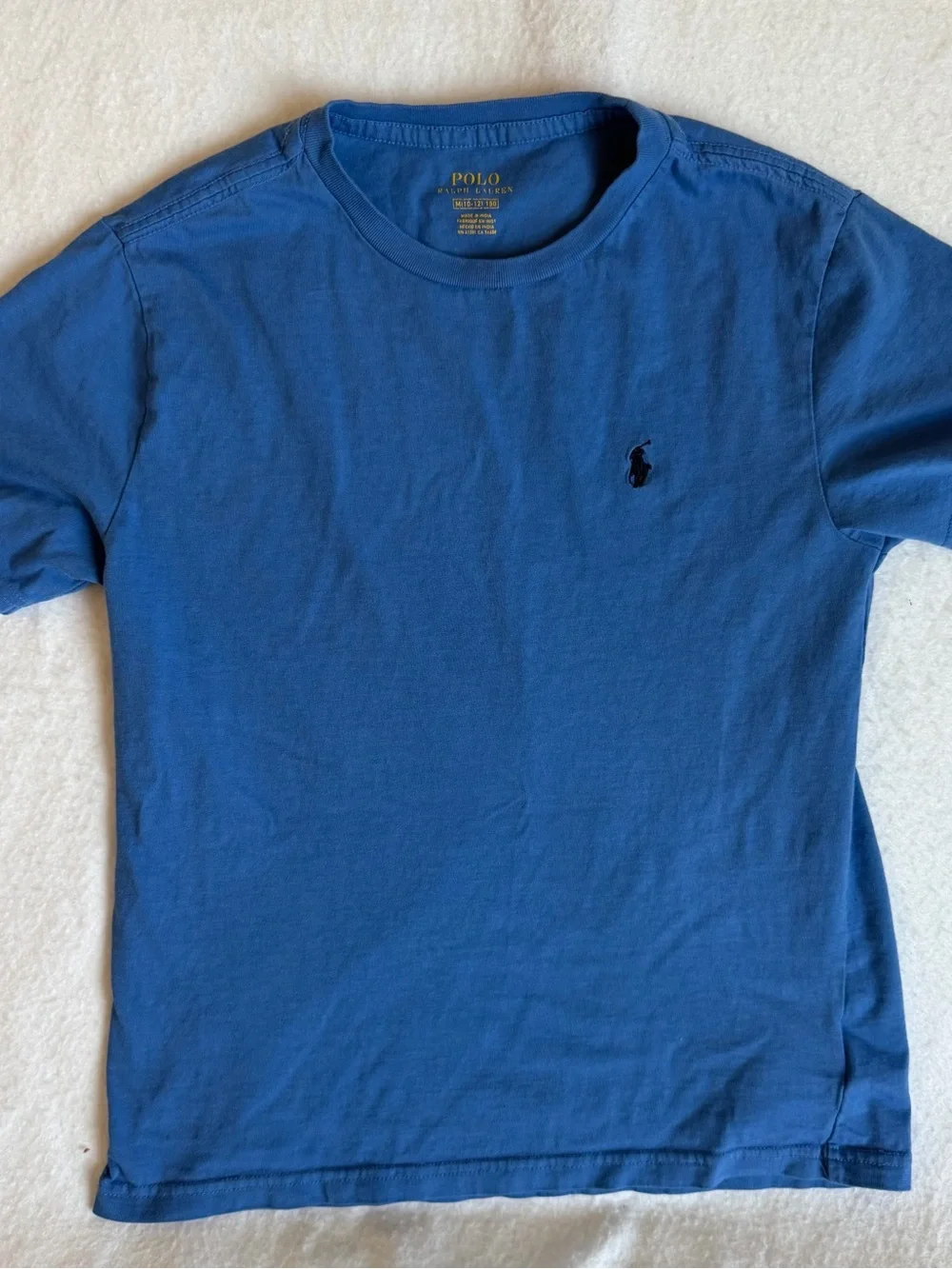 Polo by Ralph Lauren Kids Short Sleeve Tee in Blue with Navy Pony size M(10/12)